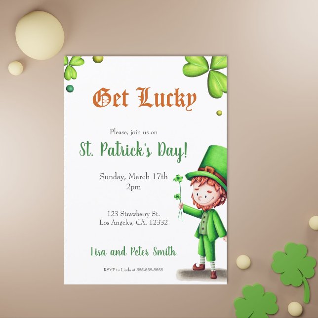 Leprechaun St. Patrick's Day Invitation (Créateur téléchargé)