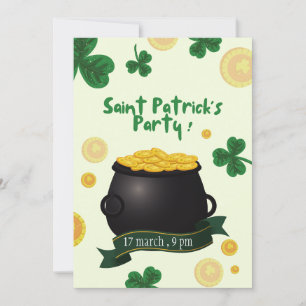Leprechaun St.Patrick's Day Party Invitation