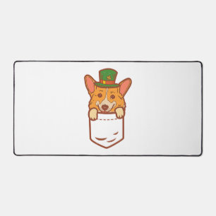 Leprechaun Welsh Corgi Poche Jour de la Saint Patr