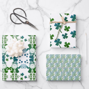 Leprechauns Lucky Irish 4 feuilles Clochers