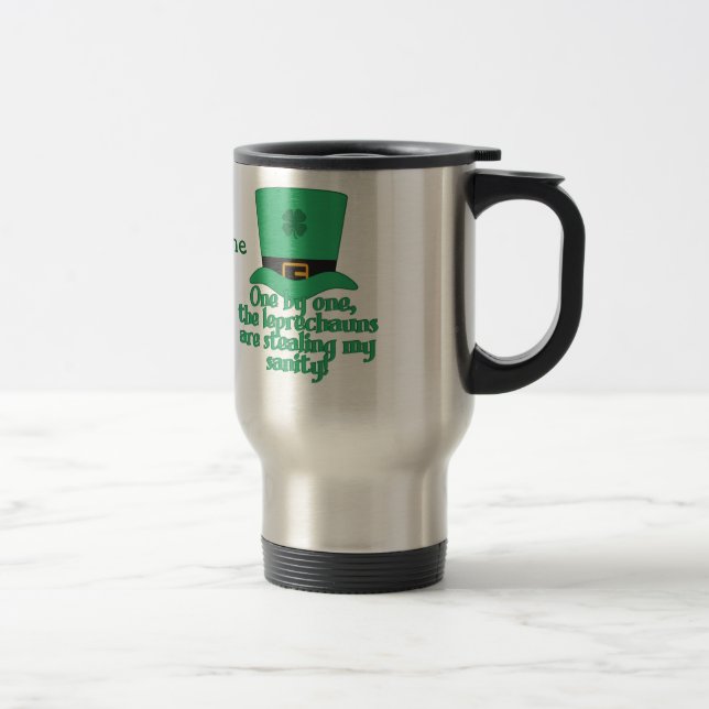 Leprechauns Voler Sanity tasses personnalisées (Droit)