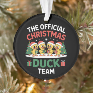 L'équipe officielle de canards de Noël Chapeau de