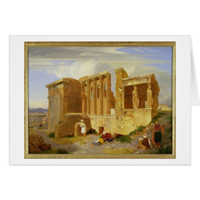 L'Erechtheum, Athènes, avec des figures dans le (Devant horizontal)