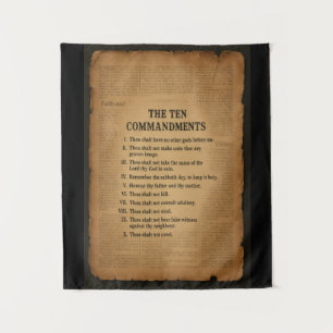 Les 10 Commandements Tapisserie Inspirée Chrétienn