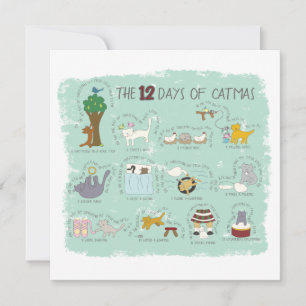 Les 12 jours de Noël en Monnaie Photo Carte de Noë