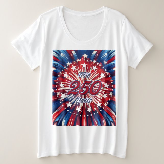 Les 250 ans d'Amérique 1776-2026 Feux d'artifice R (Design devant)