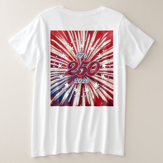 Les 250 ans d'Amérique 1776-2026 Feux d'Artifice R (Design dos)