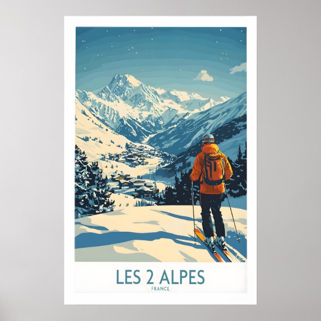Les 2 Alpes Affiche France 1 (Devant)