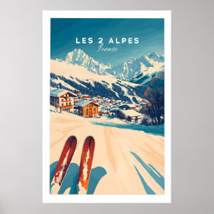 Les 2 Alpes Art Ski Impression 1