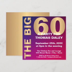LES 60 GRANDES INVITATIONS D'ANNIVERSAIRE
