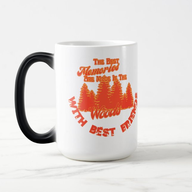 Les 70's Tangerine Camping Souvenirs Magic Mug (Gauche)