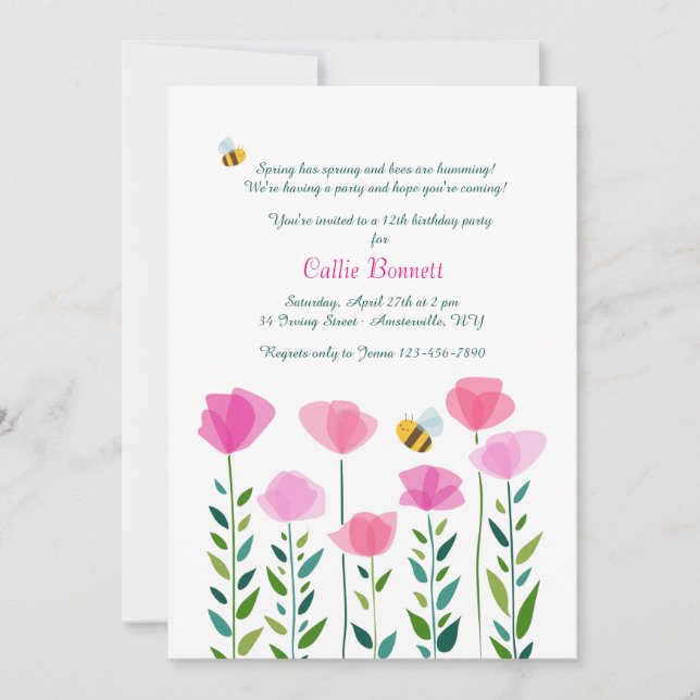 Les abeilles sont une invitation effarante (Devant)