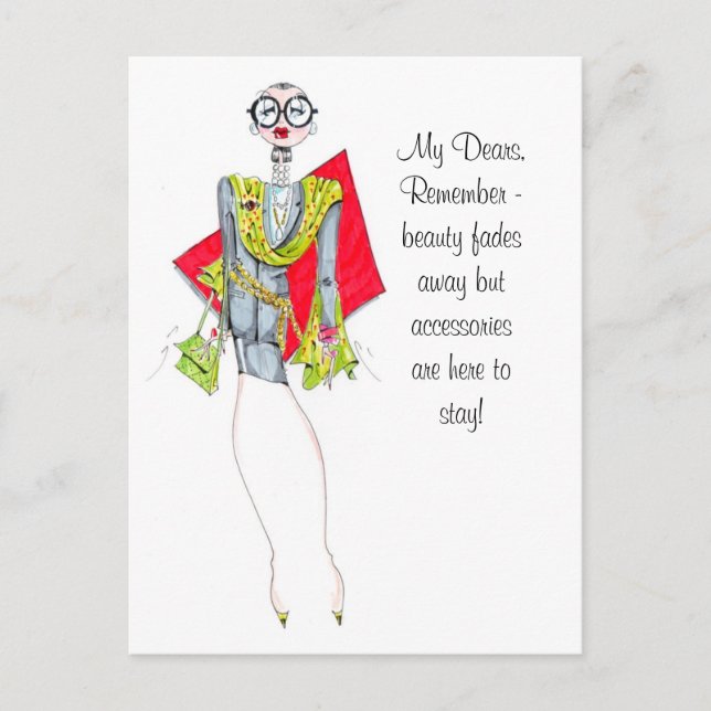 Les accessoires sont là pour rester carte postale. (Devant)