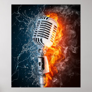 Les affiches de musique chaude de Smokin