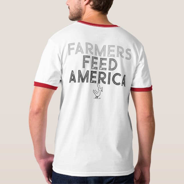 LES AGRICULTEURS NOURRISSENT UN T-shirt AMÉRICAIN (Dos)