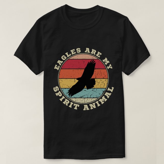 Les aigles sont mon esprit Animal T-Shirt (Design devant)