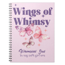Les ailes du Carnet Spiral Whimsy
