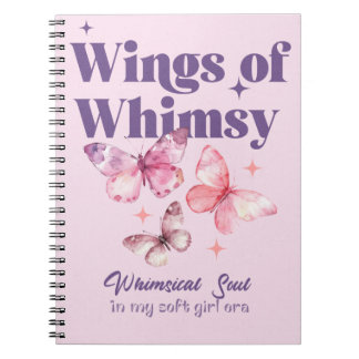 Les ailes du Carnet Spiral Whimsy