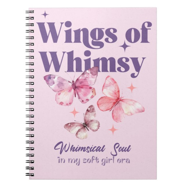Les ailes du Carnet Spiral Whimsy (Devant)