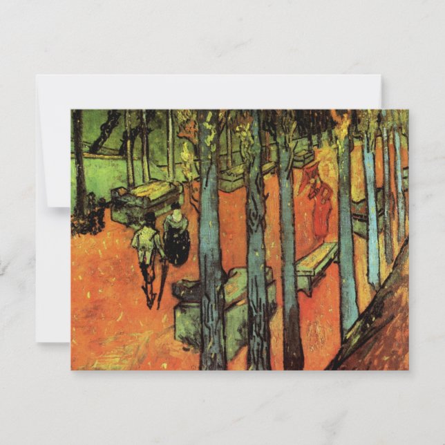 Les Alyscamps, Feuilles d'automne par Vincent van  (Devant)