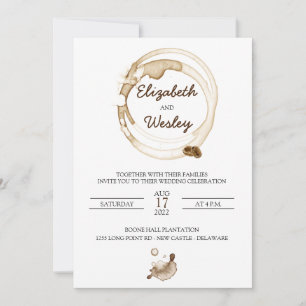 Les amateurs de café Faire-part de mariage
