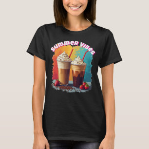 Les amateurs de café glacé T-shirt Vibes d'été bri