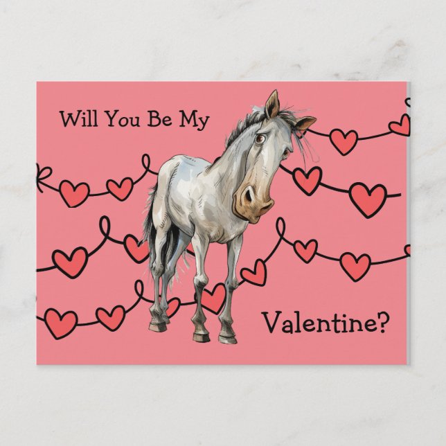 Les amateurs de chevaux Valentine carte postale po (Devant)