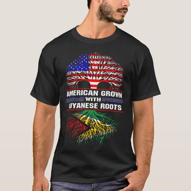 Les Américains grandissent avec les T-shirts Guyan (Devant)
