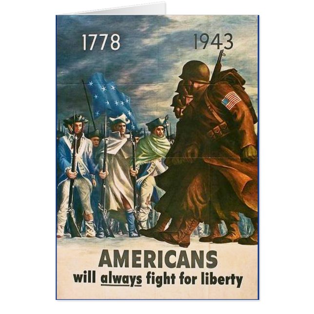 Les Américains lutteront toujours pour la liberté (Devant)