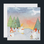 LES AMIS DE SNOWMAN & WOODLAND EN WONDERLAND HITER<br><div class="desc">Cette belle collection vibrante de dessins pour enfants, présente une variété de mignons bonhommes de neige et d'animaux dans une scène de neige hivernale.Sweet snowman ski et d'autres une lutte de boule de neige. Les arbres couverts de neige brillent de la neige légère du soleil brillant pendant que la neige...</div>