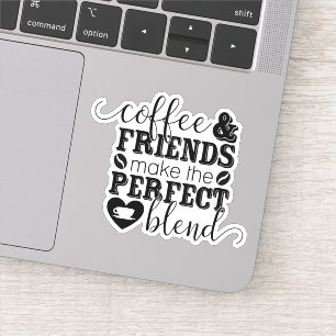 Les Amis Du Café Disent Die Cut Sticker Deck
