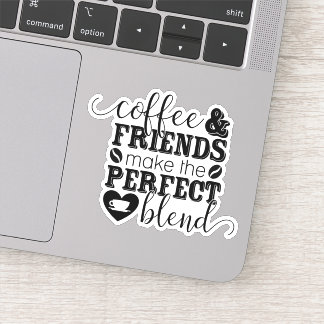 Les Amis Du Café Disent Die Cut Sticker Deck