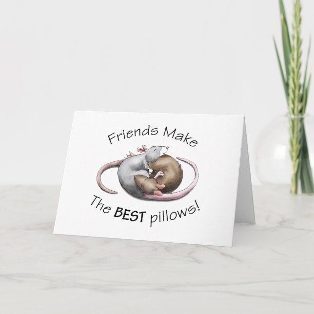 Les amis font les MEILLEURS coussins ! - carte de (Devant)