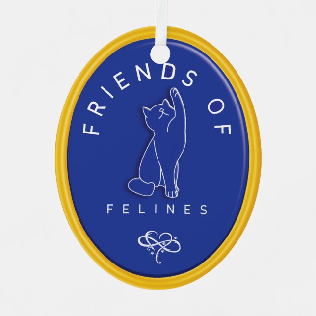 Les amis personnalisés de Felines Ornement (Recto)