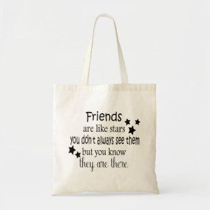Les amis sont comme les étoiles sac