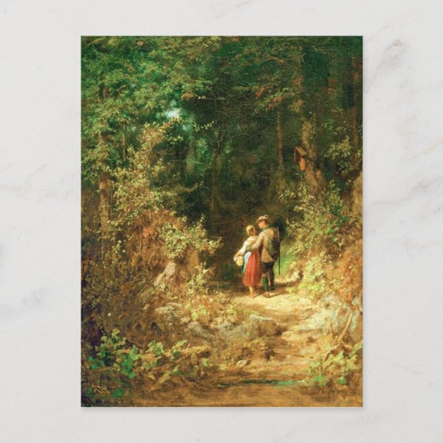 Les amoureux de la Forrest - Carte Postale Spitzwe (Devant)