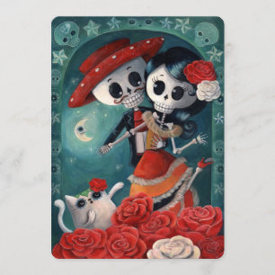 Les amoureux mexicains du Jour des invitations mor