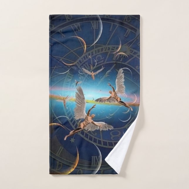Les anges dans le temps (Serviette à main)
