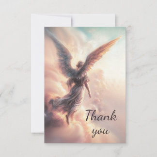 Les anges du Merci dans les nuages du ciel