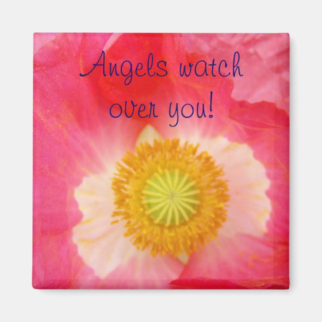 Les anges veillent sur vous ! aimants cadeaux Coqu (Devant)