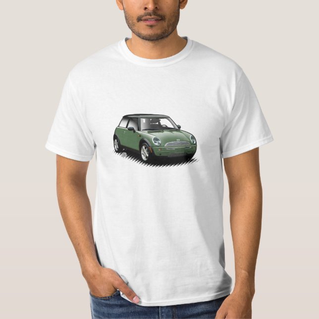 Les Anglais emballant le mini T-shirt moderne vert (Devant)