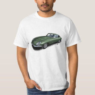 Les Anglais emballant le T-shirt vert de voiture