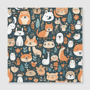 Les animaux adorables design vert décor
