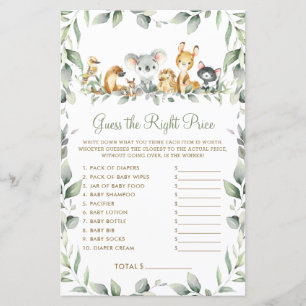 Les animaux australiens devinent le bon prix jeu d