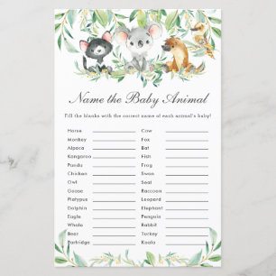 Les animaux australiens nomment le jeu de divertis