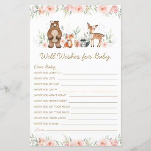 Les animaux boisés Blush Floral Wives for Baby