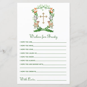 Les Animaux De Forêt Cimentent Le Baptême Des Voeu