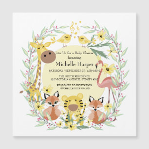 Les animaux de la jungle baby shower garçon ou fil