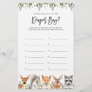 Les animaux des bois devinent ce qu'il y a dans le