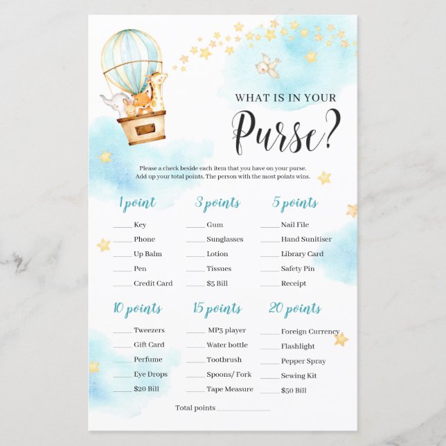 Les animaux en montgolfière ce qui est dans votre  (Devant)